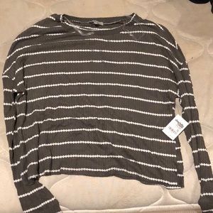 Long Sleeve Striped Shirt - Size XL